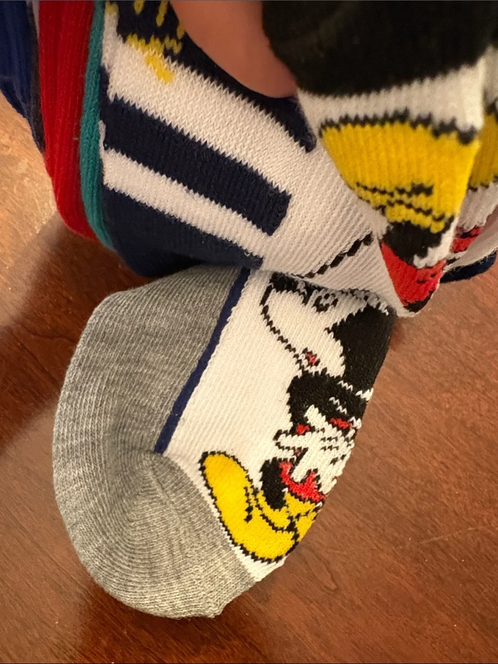 NWT Planet Sox Disney Mickey Mouse Little Boys’ Crew Socks Multicolor 6 Pack